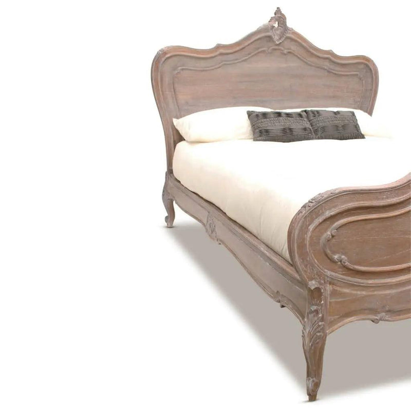 Classic Provence French Bed - Queen Size - Weathered Oak - BedMBED59QUEENTER9360245000236 1
