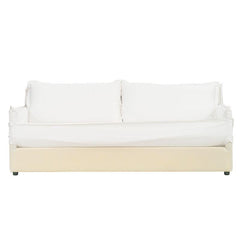 Cove 3 Seater Slip Cover Sofa - White Linen - Sofa330219320294129203 4