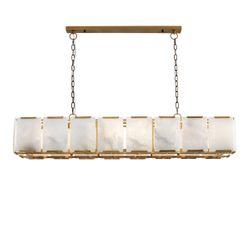 Florence Alabaster Pendant - Linear Antique Brass - Chandeliers and Pendants207789320294128077 1