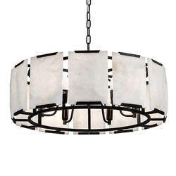 Florence Alabaster Pendant - Round Black - Chandeliers and Pendants207779320294128046 1