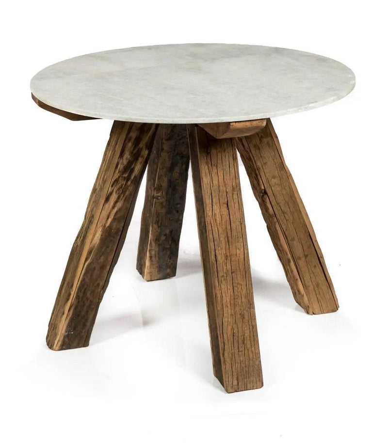 HG Living Cape Cod Recycled Wood/Stone Dining Table Ivory/Natural - Dining TableBX429332092075026 1