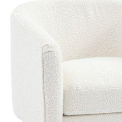 Kylie Arm Chair - White Boucle - Arm Chairs331379320294129180 3