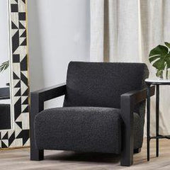 Lennon Arm Chair - Black Boucle - Arm Chairs326779320294122037 4