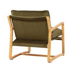 Malibu Natural Arm Chair - Olive Velvet - Chair328399320294125854 4