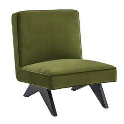 Martyn Slipper Chair - Olive Velvet - Chair330579320294127735 1