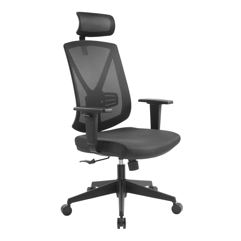 Mesh Ergonomic Office Chair with Headrest - Black - Office/Gaming ChairsOC8256-UN 1