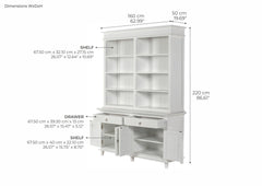 NovaSolo Hutch Bookcase Unit BCA613 - BookcaseBCA6138994921004402 6