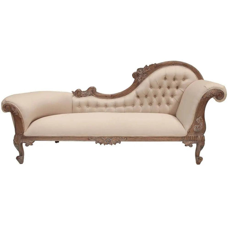 Right Side High Large Carved Chaise Lounge - SofasMCHA108RTER9360245000991 1