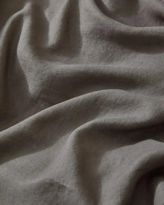 Weave Ravello Linen Fitted Sheet - Charcoal - Sheets & Pillow CasesDRV16CHAR 3