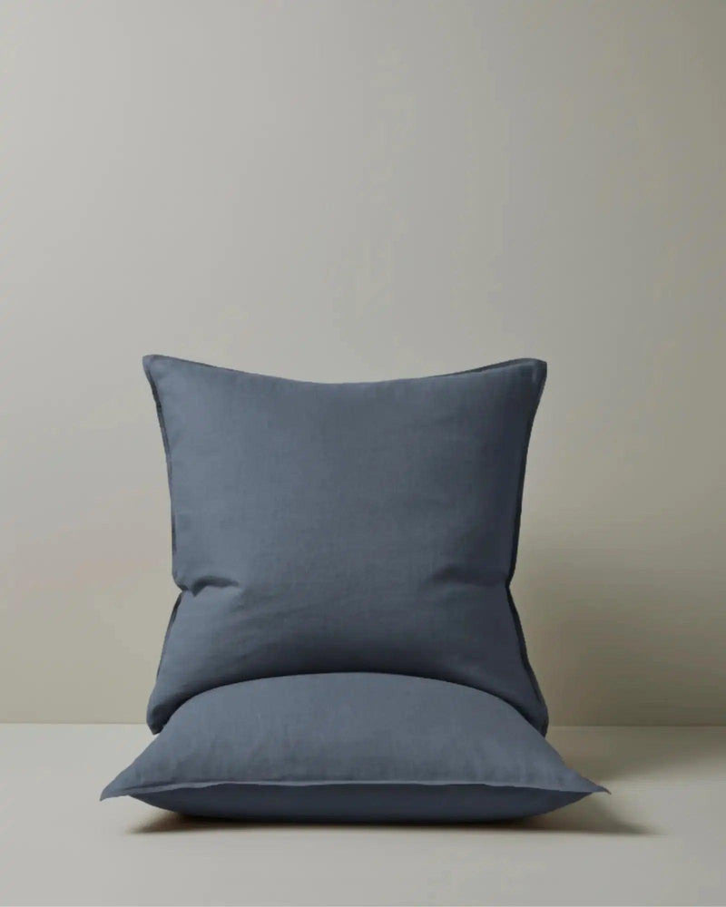 Weave Ravello Linen Pillow Case Pair - Denim - Sheets & Pillow CasesDRV18DENI 1